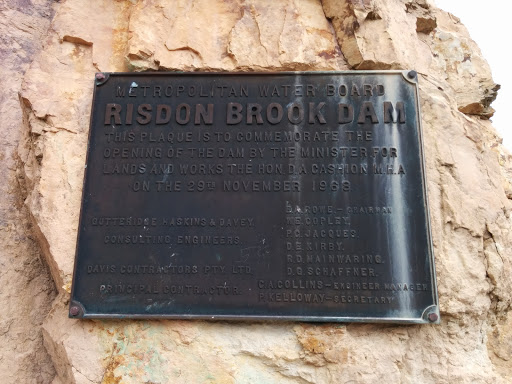Risdon Brook Dam Plaque