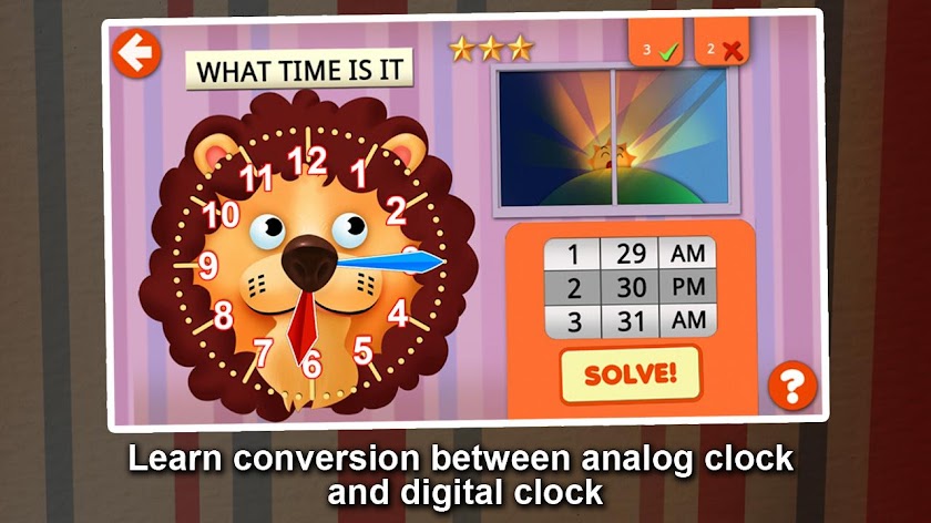 Interactive Telling Time HD Screen 3