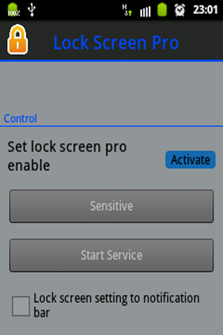Lock Screen Use Sensor Pro