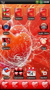 Lastest Valentine´s GO Launcher Theme APK for Android