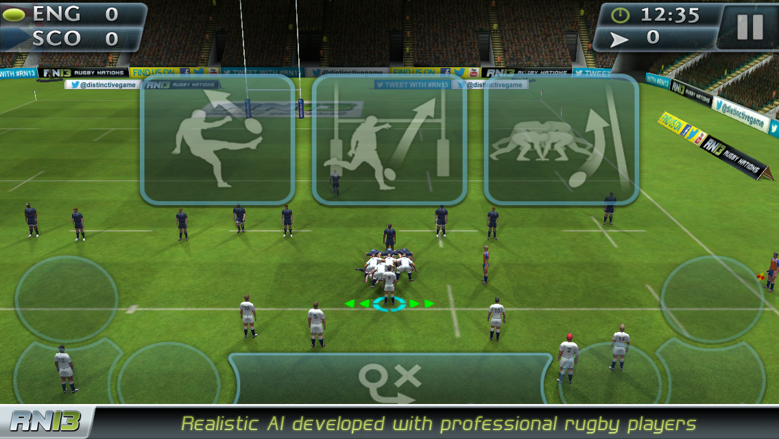 Nações de Rugby 13 - Screenshot