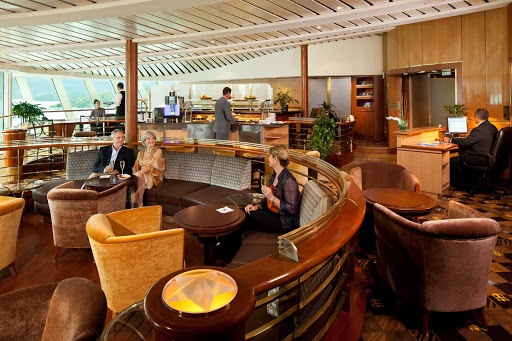 Radiance-of-the-Seas-Concierge-Lounge - Suite passengers and Crown & Anchor Society members aboard Radiance of the Seas have access to the Concierge Lounge, which offers exclusive services and features.