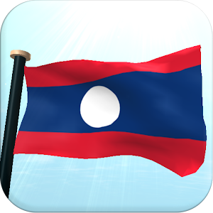 Laos Flag 3D Live Wallpaper