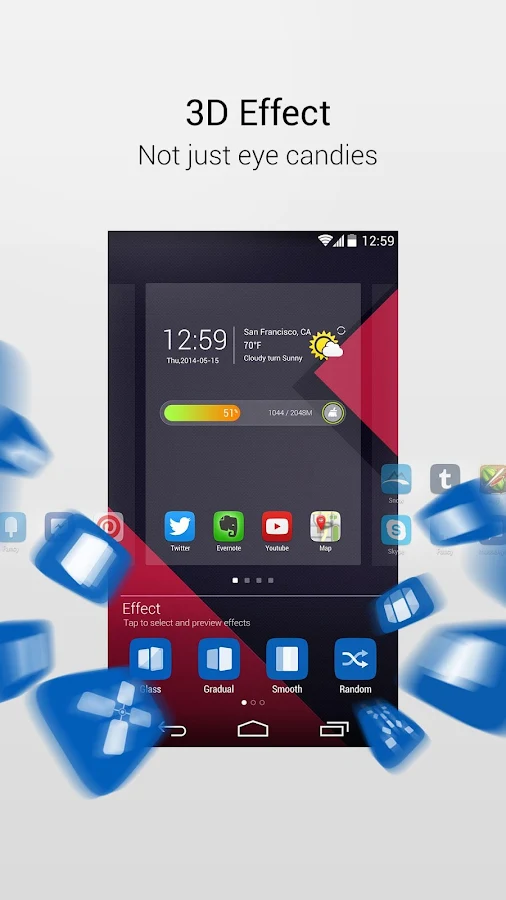 GO Launcher EX (português) - screenshot