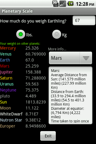 Planetary Scale