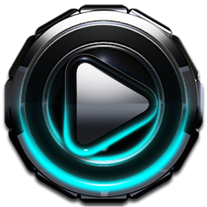 Poweramp skin Turquoise Glow logo