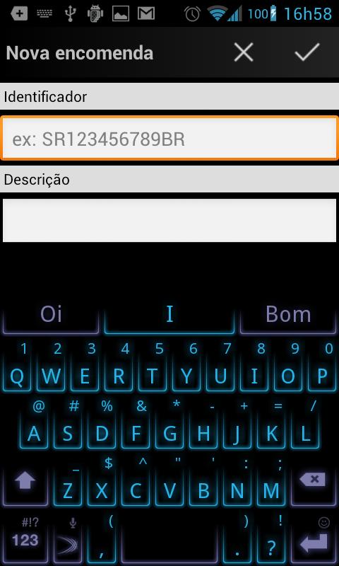 Rastreador de Encomendas Screen 3