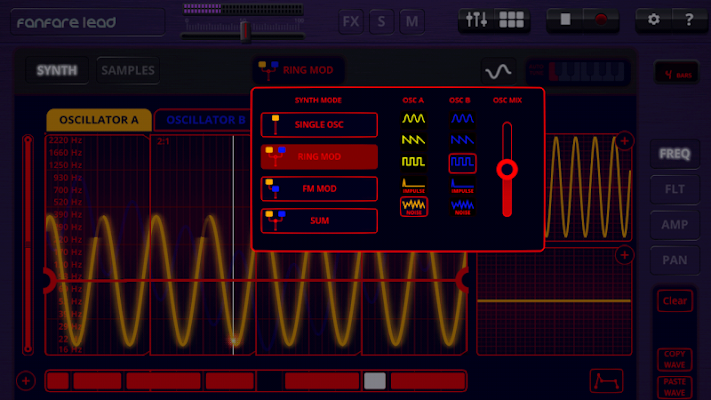 Oscilab - screenshot