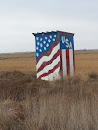 USA Flag Mural Shed