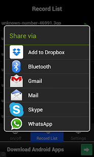 Call Recorder Phone,SkypeViber - screenshot thumbnail