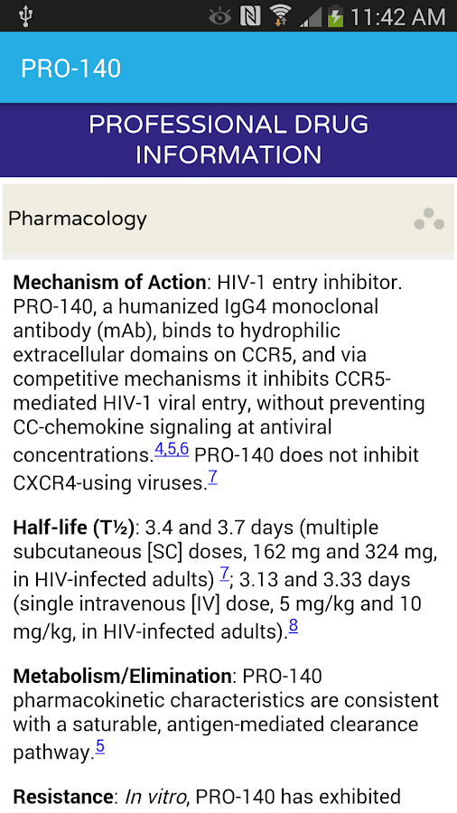    AIDSinfo Drug Database- screenshot  