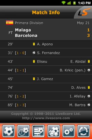 LiveScore - screenshot