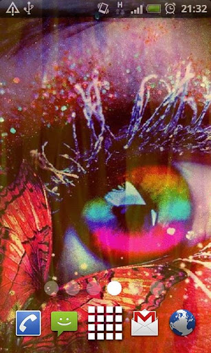 Rainbow Eye Live Wallpaper