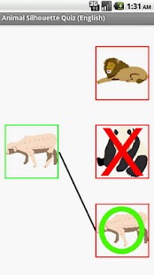 Animal Silhouette Quiz EN Screenshots 2