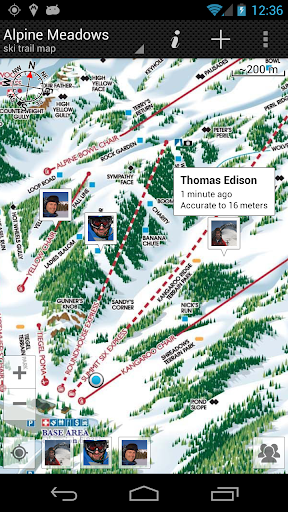 GPS on ski map screenshot 1