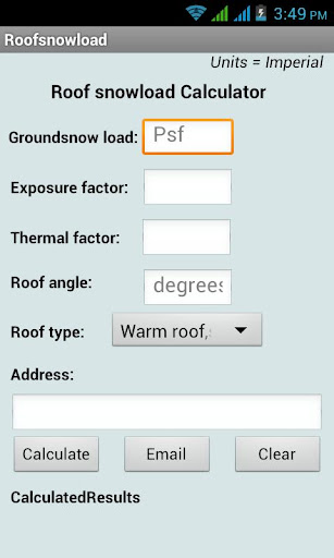 Roof Snow Load Calculator