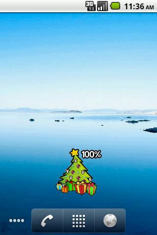 Christmas tree Battery Widget