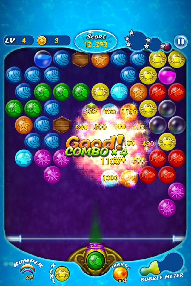 Android application Bubbles Ocean Worlds Legend screenshort