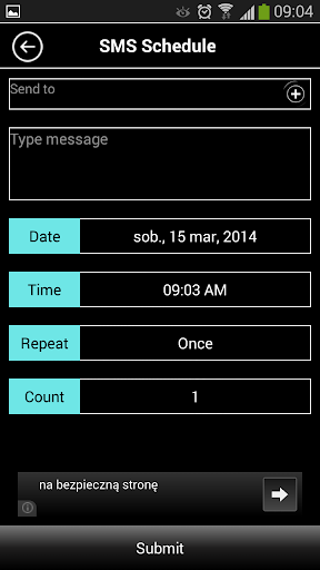 SMS Schedule