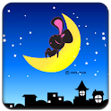 Rabbit on the moon Full Theme logo