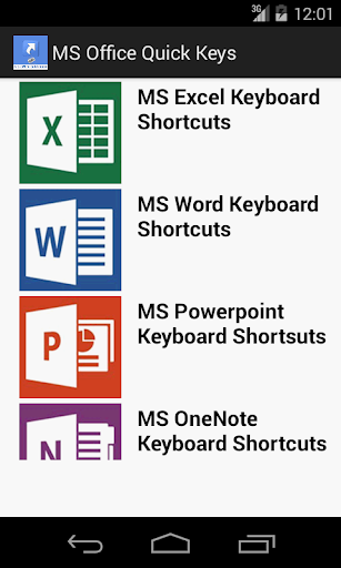 Office Suite Shortcuts