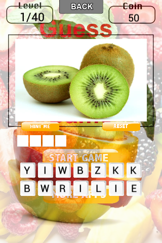 Guess The Fruit Game