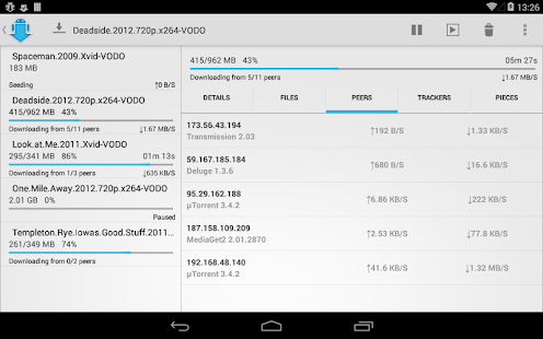 aTorrent - Torrent Downloader - screenshot thumbnail