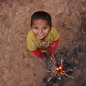 My little fire by Sheraz Mushtaq - Babies & Children Child Portraits