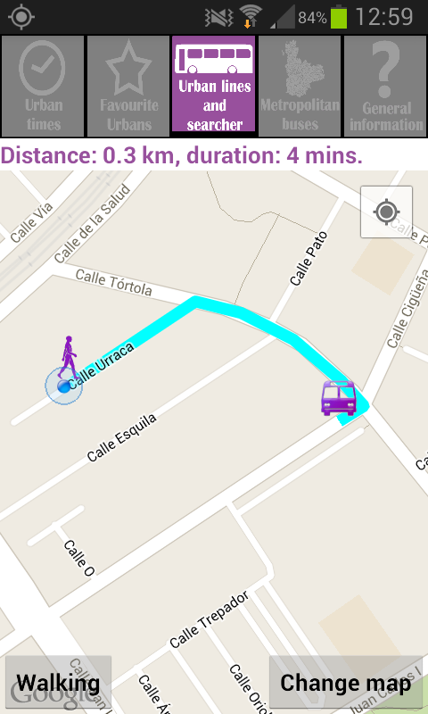 Android application Bus Pucela Pro  screenshort