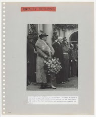 Koningin Wilhelmina op paleis Noordeinde