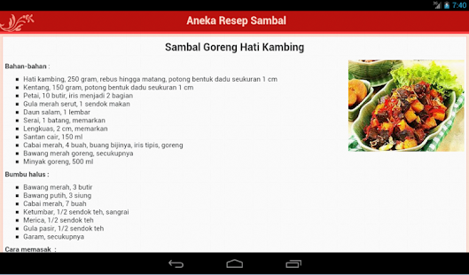 Free Resep Sambal APK for Android