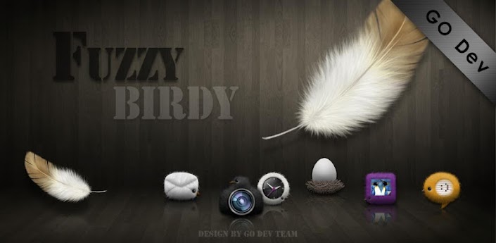 Fuzzy Birdy GO Launcher Theme