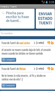 Frases y Estados Tuenti