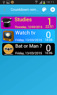  Days Countdown widget: miniatura de la captura de pantalla  