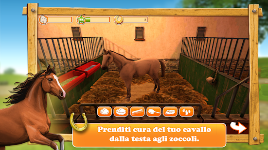 Screenshot dell'applicazione Android HorseWorld – My Riding Horse