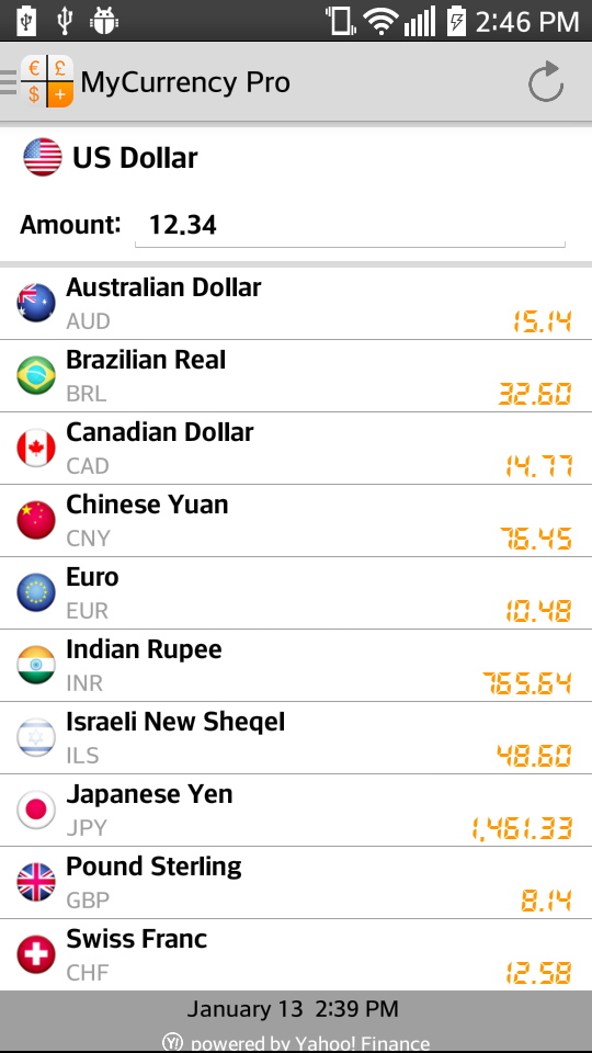 My Currency Pro - Converter Screen 3