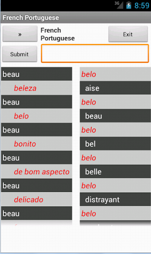 Portuguese French Dictionary