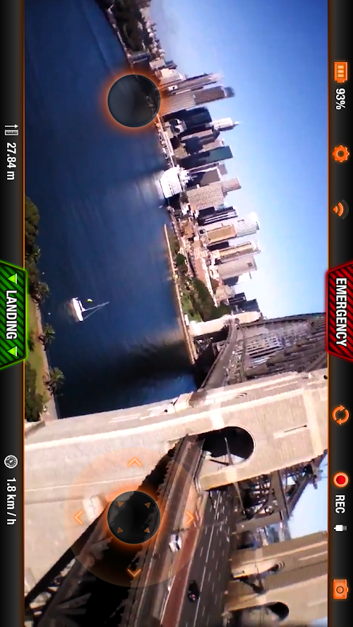 Android application AR.FreeFlight 2.4.15 screenshort