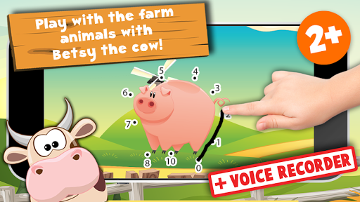 Connect the dots farm animals