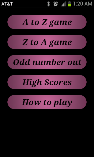 Touch A to Z Game
