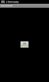 Day of the week on status bar poster 1