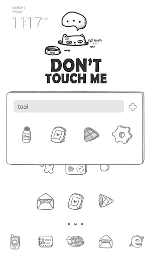 【免費個人化App】dont touch me 도돌런처 테마-APP點子