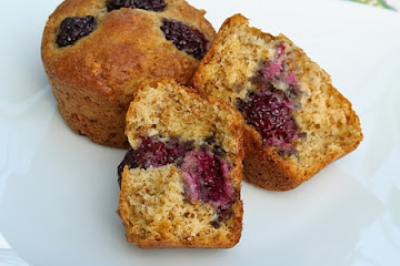 Blackberry Bran Muffins