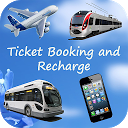 Ticket Booking and Recharge mobile app icon