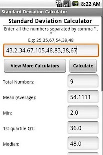 Free Download Standard Deviation Calculator APK