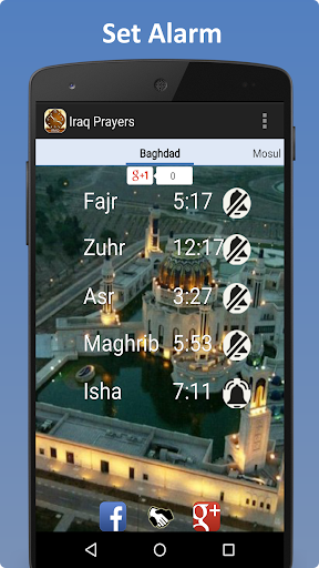Iraq Prayer Timings-Salah Time