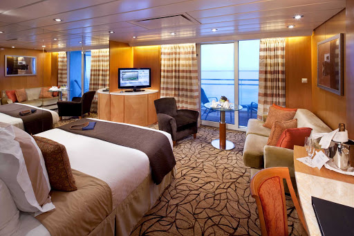 A peek at the Sky Suite on Celebrity Constellation.