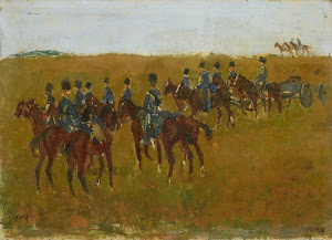 RIJKS: George Hendrik Breitner: Artillery on Maneuver 1923