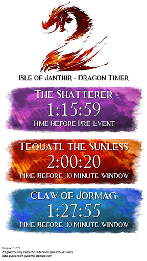 Guild Wars 2 Dragon Timer