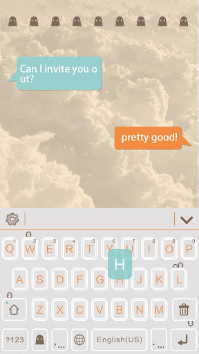 Ghost Theme for Emoji Keyboard